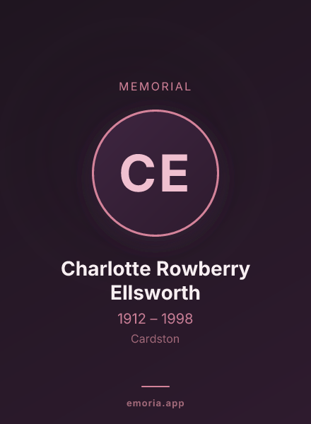 Memorial portrait of Charlotte Rowberry Ellsworth
