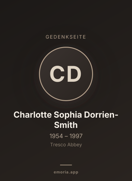 Gedenkportrait von Charlotte Sophia Dorrien-Smith