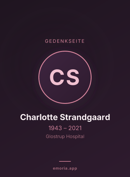 Gedenkportrait von Charlotte Strandgaard