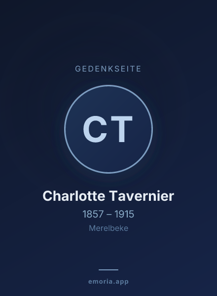 Gedenkportrait von Charlotte Tavernier