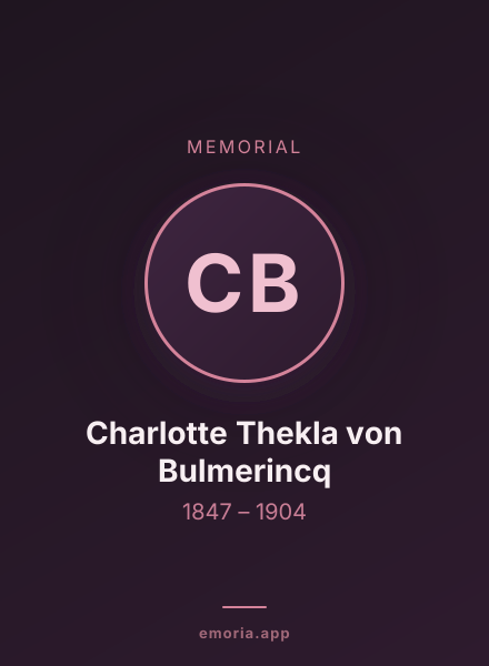 Memorial portrait of Charlotte Thekla von Bulmerincq