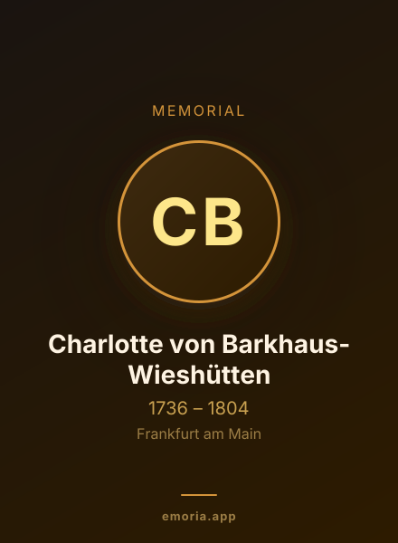 Memorial portrait of Charlotte von Barkhaus-Wieshütten
