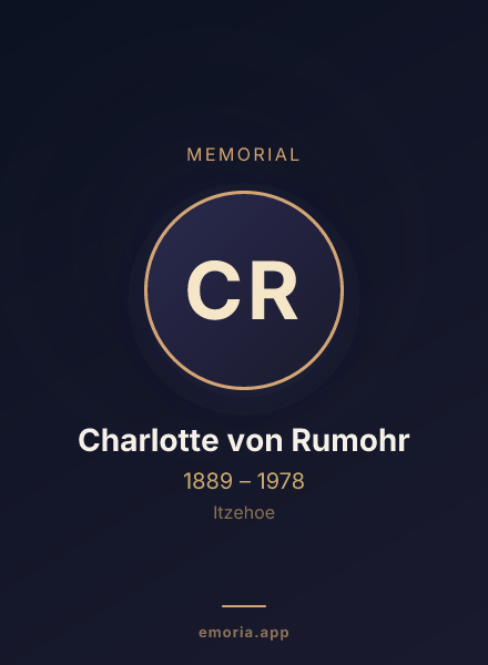 Memorial portrait of Charlotte von Rumohr