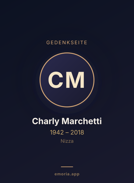 Gedenkportrait von Charly Marchetti