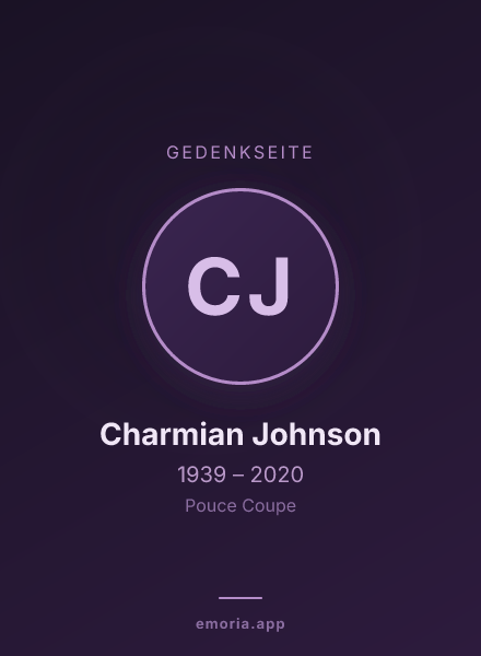 Gedenkportrait von Charmian Johnson