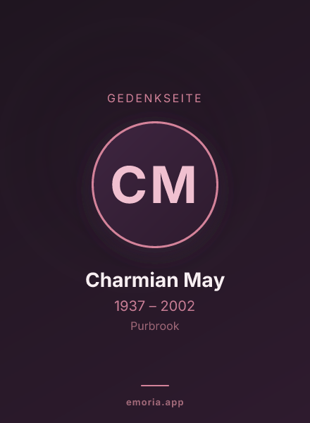 Gedenkportrait von Charmian May
