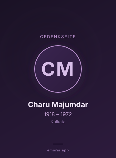 Gedenkportrait von Charu Majumdar