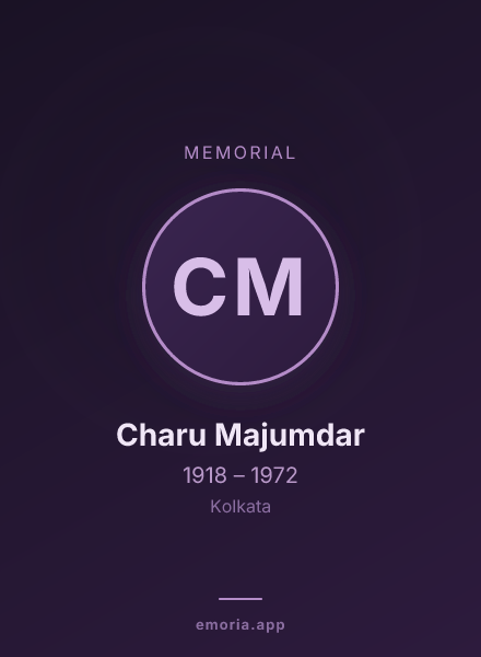 Memorial portrait of Charu Majumdar