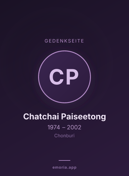 Gedenkportrait von Chatchai Paiseetong