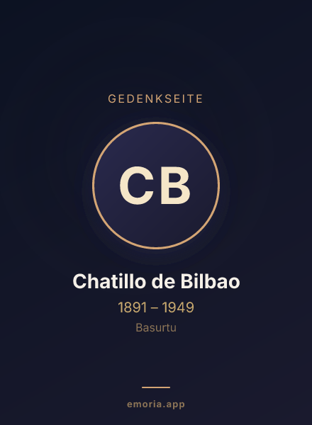 Gedenkportrait von Chatillo de Bilbao