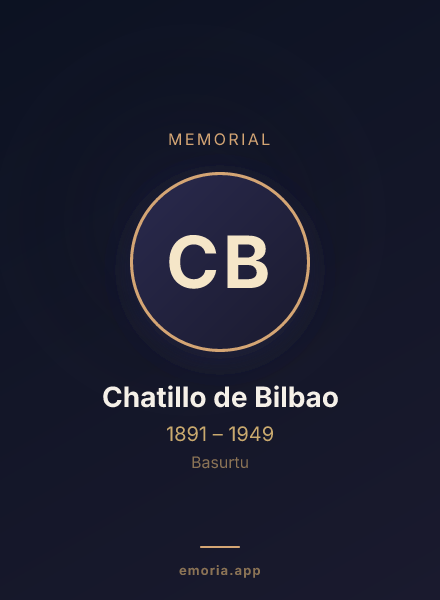 Memorial portrait of Chatillo de Bilbao