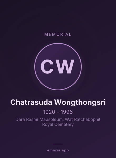 Memorial portrait of Chatrasuda Wongthongsri