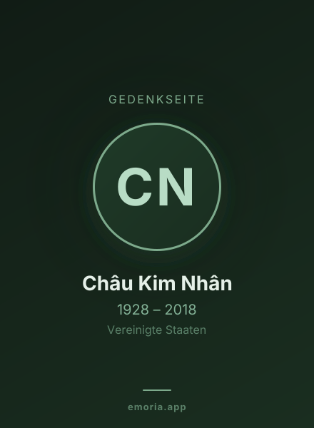 Gedenkportrait von Châu Kim Nhân