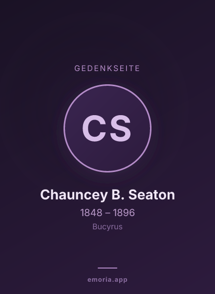 Gedenkportrait von Chauncey B. Seaton