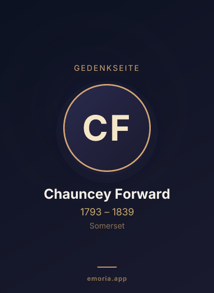 Gedenkportrait von Chauncey Forward