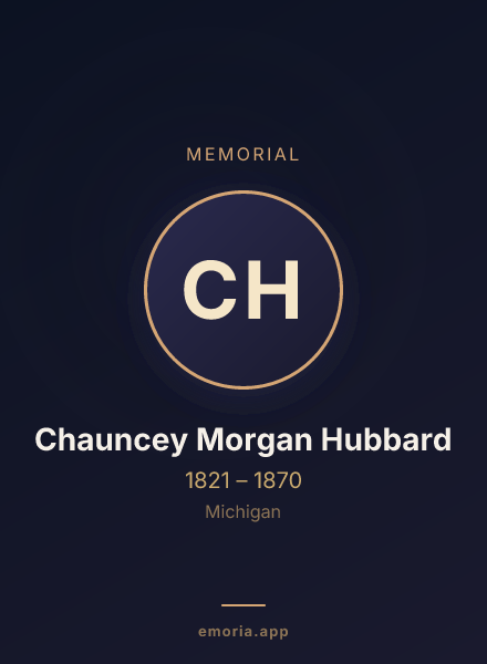 Memorial portrait of Chauncey Morgan Hubbard