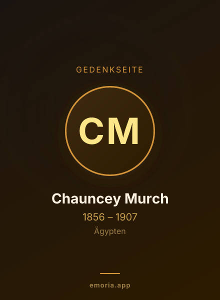 Gedenkportrait von Chauncey Murch