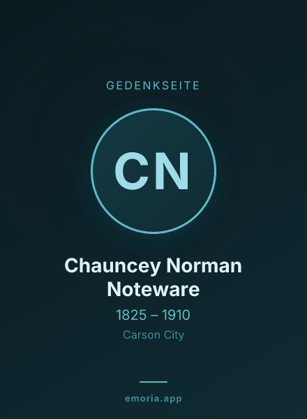 Gedenkportrait von Chauncey Norman Noteware