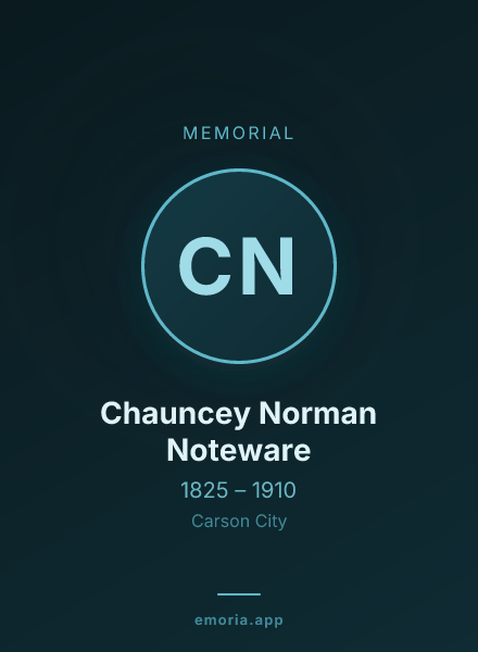 Memorial portrait of Chauncey Norman Noteware