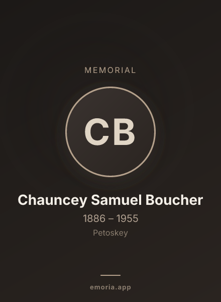 Memorial portrait of Chauncey Samuel Boucher