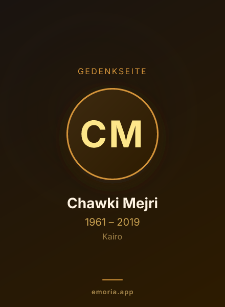 Gedenkportrait von Chawki Mejri