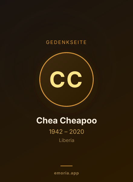 Gedenkportrait von Chea Cheapoo