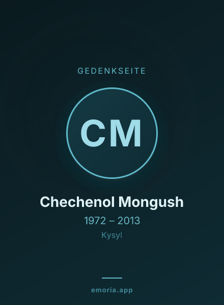 Gedenkportrait von Chechenol Mongush