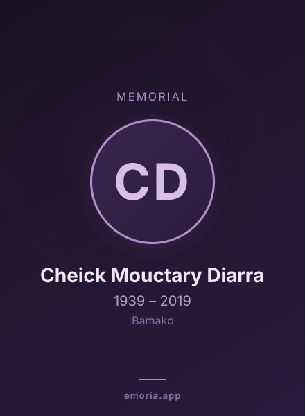 Memorial portrait of Cheick Mouctary Diarra