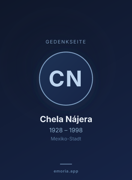 Gedenkportrait von Chela Nájera