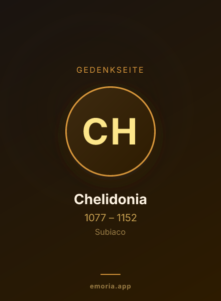 Gedenkportrait von Chelidonia