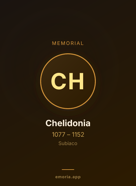 Memorial portrait of Chelidonia