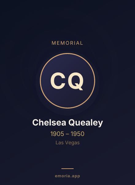 Memorial portrait of Chelsea Quealey