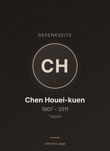 Gedenkportrait von Chen Houei-kuen