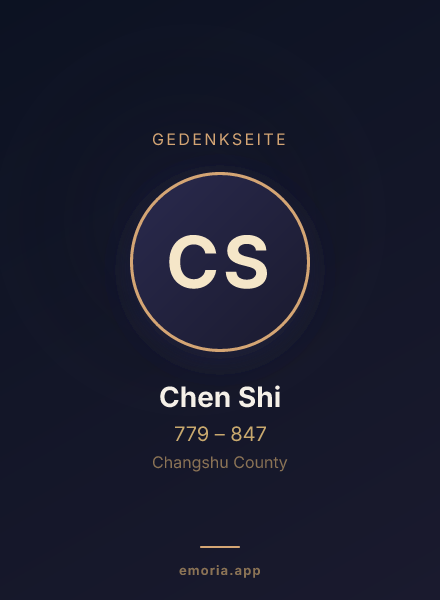 Gedenkportrait von Chen Shi
