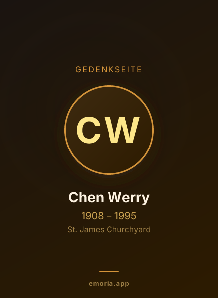 Gedenkportrait von Chen Werry
