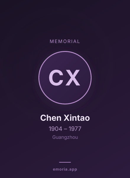 Memorial portrait of Chen Xintao