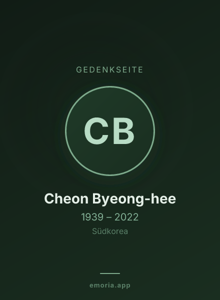 Gedenkportrait von Cheon Byeong-hee