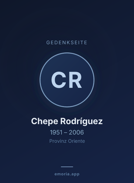 Gedenkportrait von Chepe Rodríguez