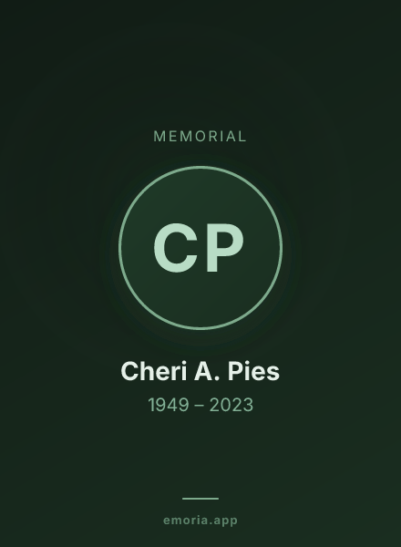 Memorial portrait of Cheri A. Pies