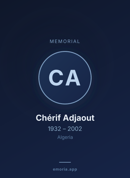 Memorial portrait of Chérif Adjaout