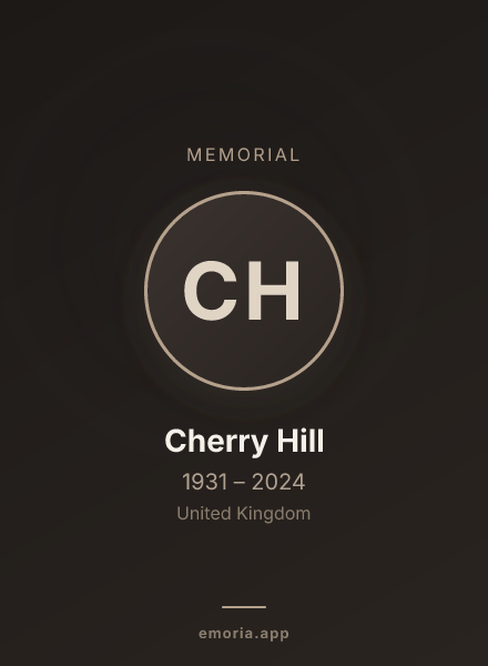 Memorial portrait of Cherry Hill