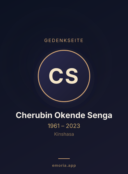 Gedenkportrait von Cherubin Okende Senga