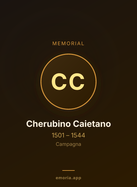 Memorial portrait of Cherubino Caietano