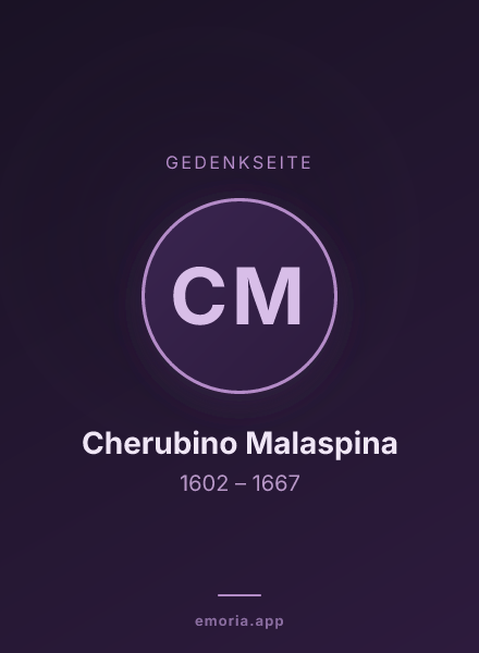 Gedenkportrait von Cherubino Malaspina