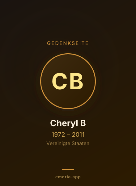 Gedenkportrait von Cheryl B