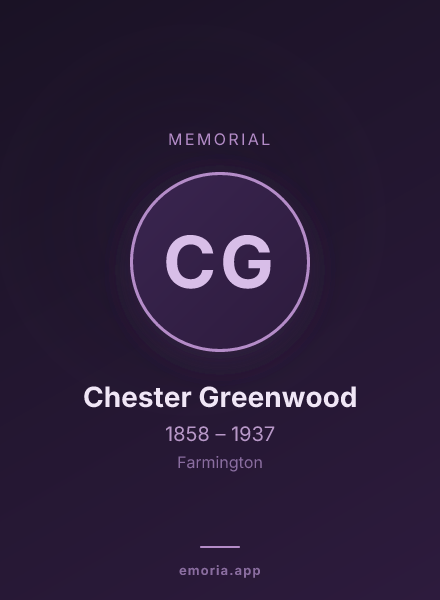Memorial portrait of Chester Greenwood