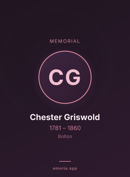 Memorial portrait of Chester Griswold