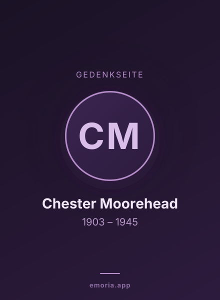 Gedenkportrait von Chester Moorehead