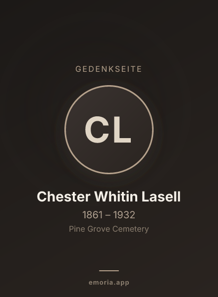 Gedenkportrait von Chester Whitin Lasell
