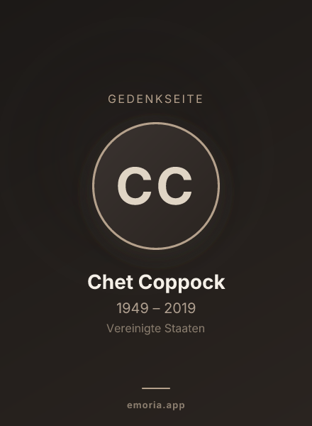 Gedenkportrait von Chet Coppock